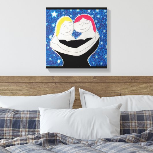 Mam en ik canvas afdruk (Insitu (Slaapkamer))