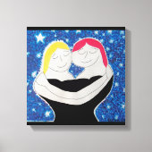 Mam en ik canvas afdruk (Voorkant)