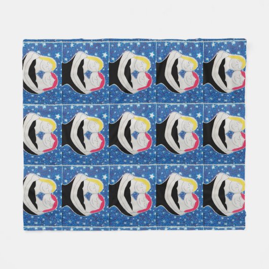 Mam en ik fleece deken (Voorkant (Horizontaal))