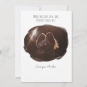 Mam en ik op het strand | MOEDERDAG Kaart (Achterkant)