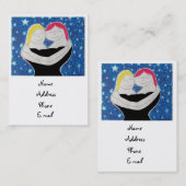 Mam en ik-visitekaartjes contactkaartje (Voorkant / Achterkant)