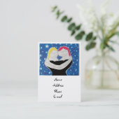 Mam en ik-visitekaartjes contactkaartje (Staand voorkant)