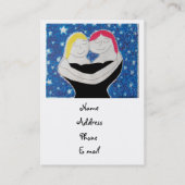 Mam en ik-visitekaartjes contactkaartje (Achterkant)