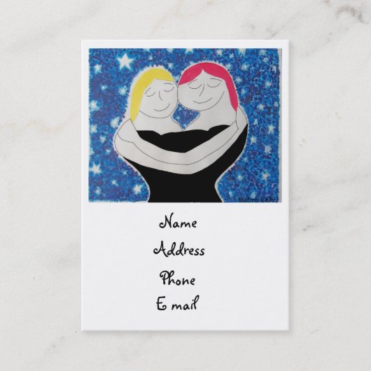 Mam en ik-visitekaartjes contactkaartje (Voorkant)