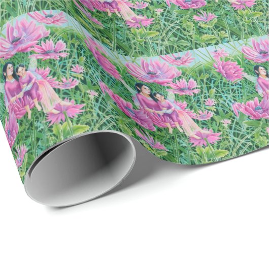 Mam en kind cadeaupapier (Rol Hoek)
