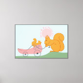 Mam en Kind Happy Day Canvas Afdruk (Voorkant)