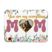 Mam en kinderliefde waterverf bloemen Moederdag Magneet (Horizontaal)