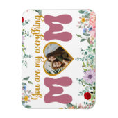 Mam en kinderliefde waterverf bloemen Moederdag Magneet (Verticaal)