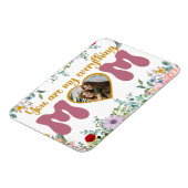 Mam en kinderliefde waterverf bloemen Moederdag Magneet (Linkerzijde)