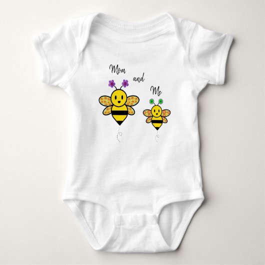 Mam en Me Whimsical Geo Shape Baby Bodysuit (Voorkant)