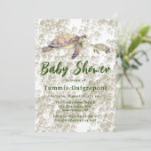 Mam en Me Zee Turtles Baby shower Kaart (Staand voorkant)