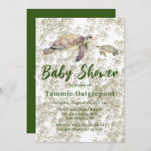 Mam en Me Zee Turtles Baby shower Kaart (Voorkant / Achterkant)