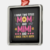 Mam en Mimi Flower Metalen Ornament (Links)