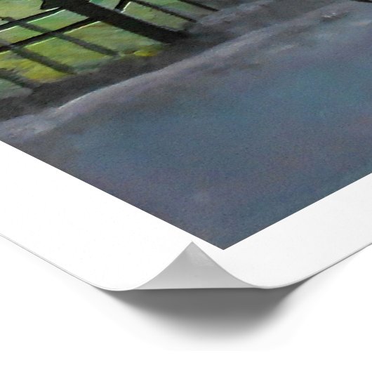 Mam en New Baby, een wandeling in het park Poster (Hoek)