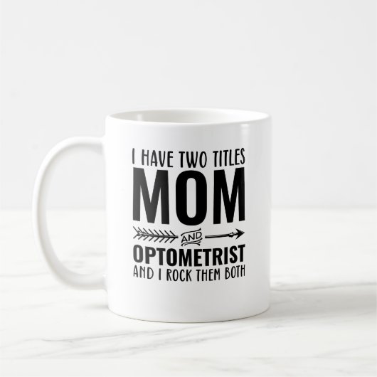 mam en optometrist grappig koffiemok (Links)