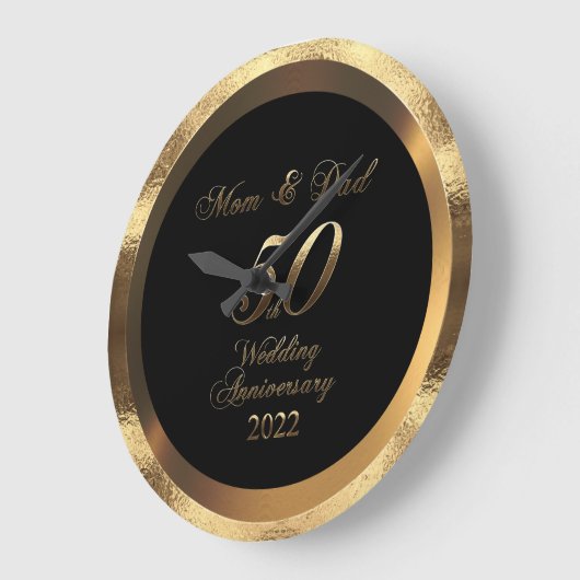 Mam en pap 50th Golden Wedding Jubileum 2022 Grote Klok (Hoek)