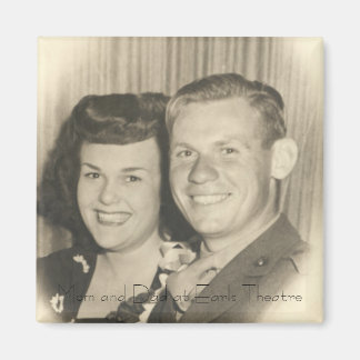 Mam en pap bij Earl Carroll Theater, LA Magneet