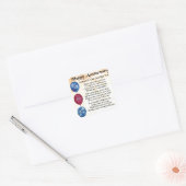 Mam en pap gedicht - Happy Jubileum - Cream Vierkante Sticker (Envelop)