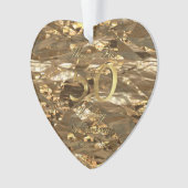 Mam en pap Golden Wedding Jubileum 50th Ornament (voorkant)
