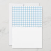 Mam en Pap Holding Blue Shoes Baby shower Kaart (Achterkant)