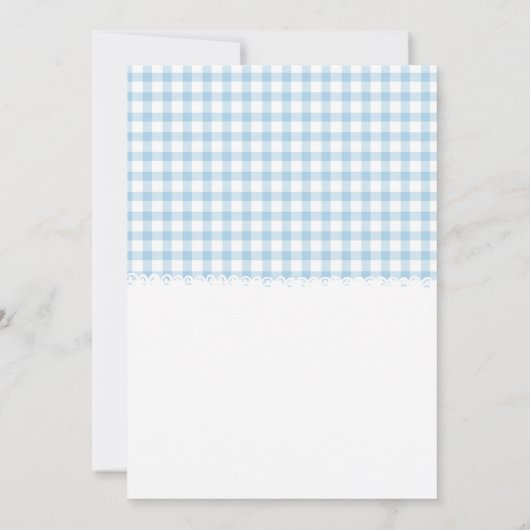 Mam en Pap Holding Blue Shoes Baby shower Kaart (Achterkant)