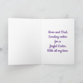  mam en pap Pasen Feestdagen Kaart (Binnen)