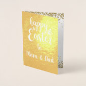 Mam en pap Pasen FOLIE Folie Kaarten (Voorkant)
