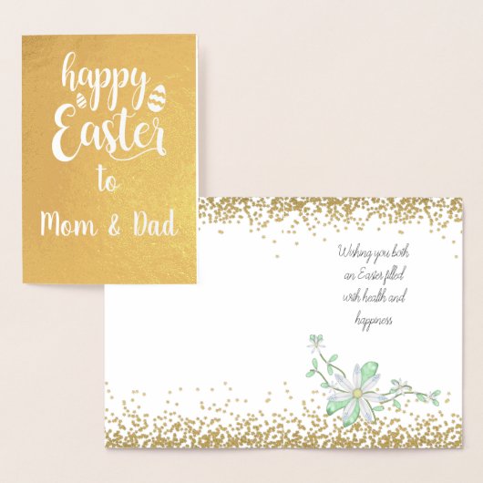 Mam en pap Pasen FOLIE Folie Kaarten (Display)