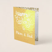 Mam en pap Pasen FOLIE Folie Kaarten (Voorkant)