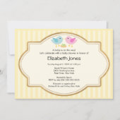 Mam en pap Vogel en Baby Vogel Baby shower Kaart (Voorkant)