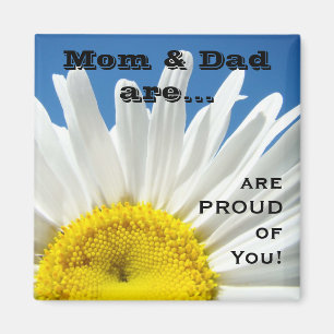 Mam en Pap zijn Trots op Jou! magneet Kinderen