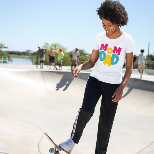 Mam en papa Typografie T-shirt