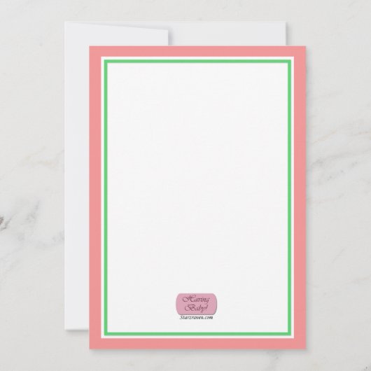 Mam en papa vogels - Babyschoenen Kaart (Achterkant)