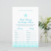 Mam en papa wissen - Baby shower game (Staand voorkant)