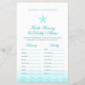 Mam en papa wissen - Baby shower game (Voorkant)