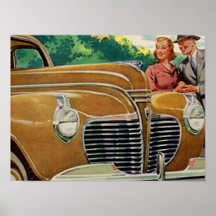 Mam en papa's MMOTH gouden 1941 Plymouth Poster