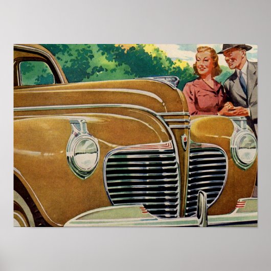 Mam en papa's MMOTH gouden 1941 Plymouth Poster (Voorkant)
