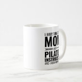Mam En Pilates Instructeur Grappig Koffiemok (Voorkant rechts)