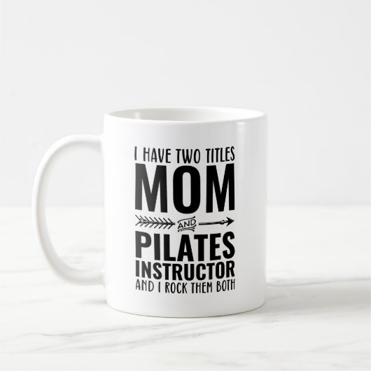 Mam En Pilates Instructeur Grappig Koffiemok (Links)