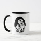 Mam en puppy dogs Cocker Spaniel art Mok (Links)