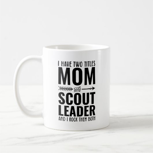 Mam en scout leider grappig koffiemok (Links)
