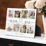 Mam- en Son Heart Script | Fotoraster collage Fotoplaat<br><div class="desc">Een speciaal en gedenkwaardig fotocollage cadeau voor moeder en zoon Het ontwerp is voorzien van een 8-foto collage-lay-out om acht van je eigen speciale moeder- en zoon-foto's weer te geven. "Mam Son" is ontworpen in een stijlvolle zwarte script en een stijlvolle, zwarte ontwerpkalligrafie en aangepast aan de naam van de...</div>