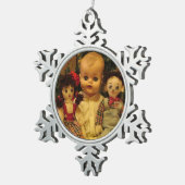 Mam en Twins Tin Sneeuwvlok Ornament (Rechts)