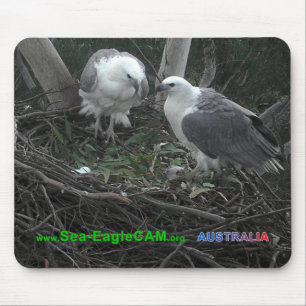 Mam en vader bewonderend de Eggs Mousepad Horizont Muismat