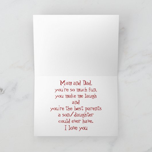 Mam en vader kaart (Binnen)