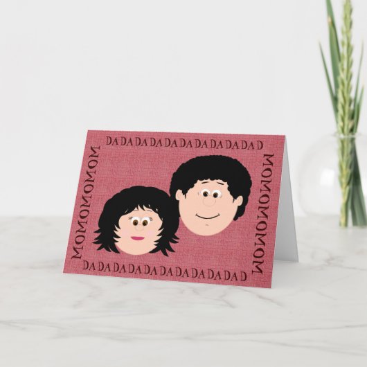 Mam en vader kaart (Voorkant)