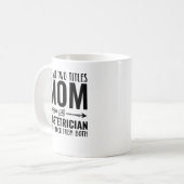 Mam en verloskundigen grappig koffiemok (Voorkant links)