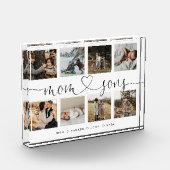 Mam- en zonenhartscript | Fotoraster collage Fotoblokken (Links)