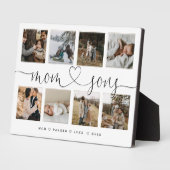 Mam- en zonenhartscript | Fotoraster collage Fotoplaat (Zijkant)