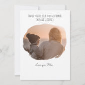 Mam en zoon op het strand | MOEDERDAG Kaart (Achterkant)